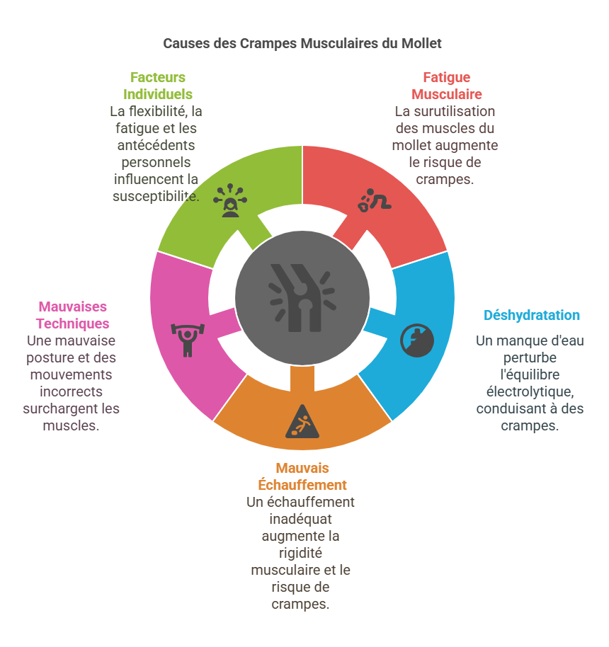 Crampes Musculaires du Mollet Blessures Sportives