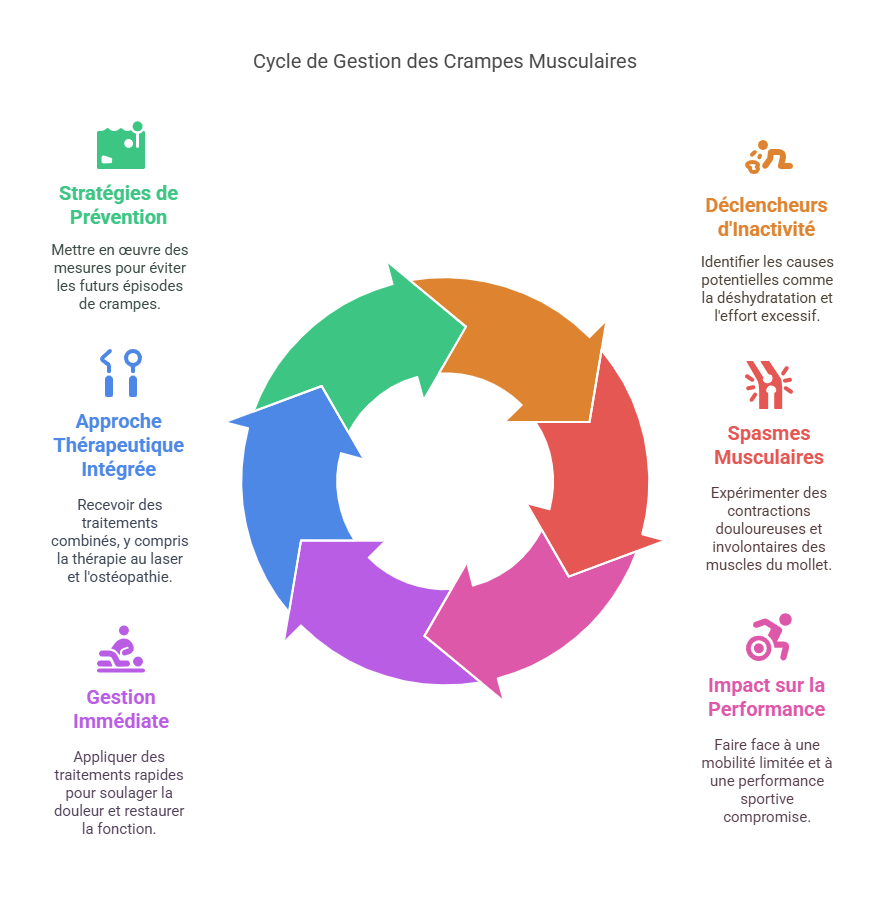 Crampes Musculaires du Mollet Blessures Sportives