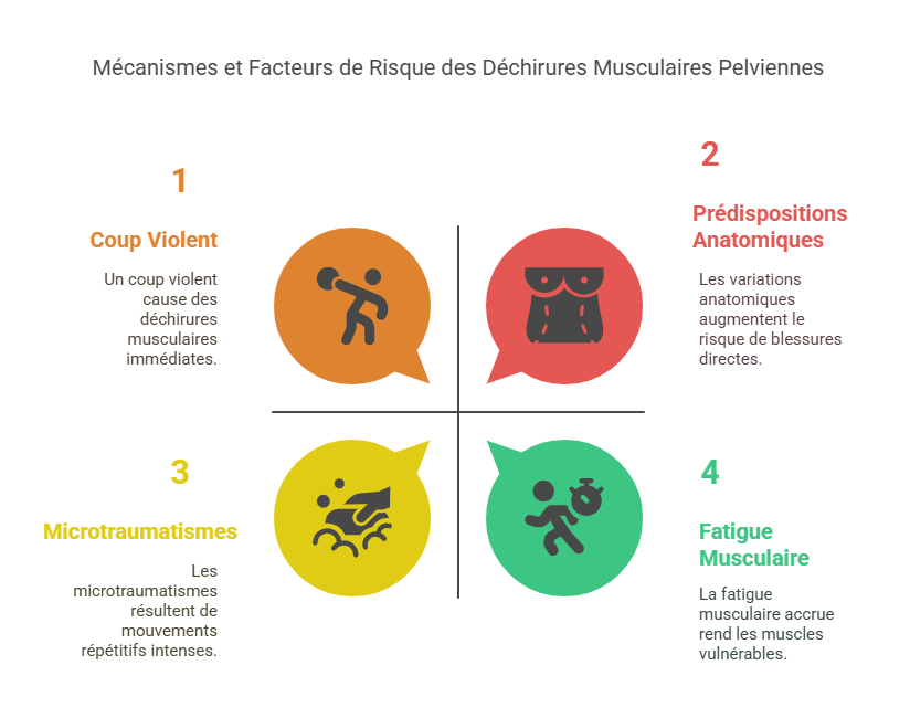 Déchirures Musculaires de la Région Pelvienne Blessures Sportives