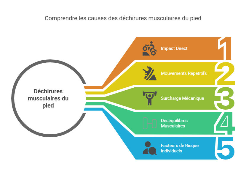 Déchirures Musculaires du Pied Blessures Sportives