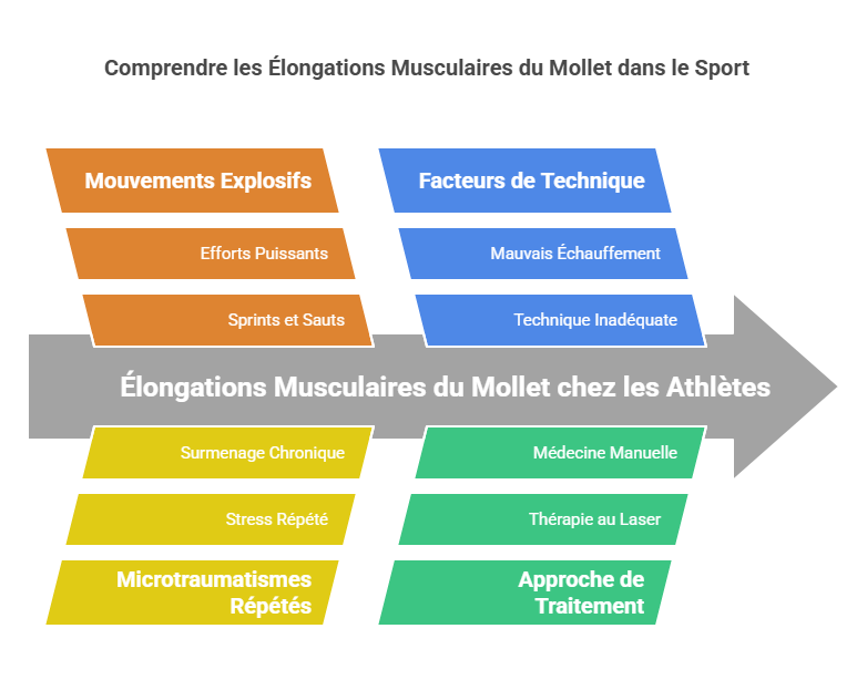 Élongations Musculaires du Mollet Blessures Sportives