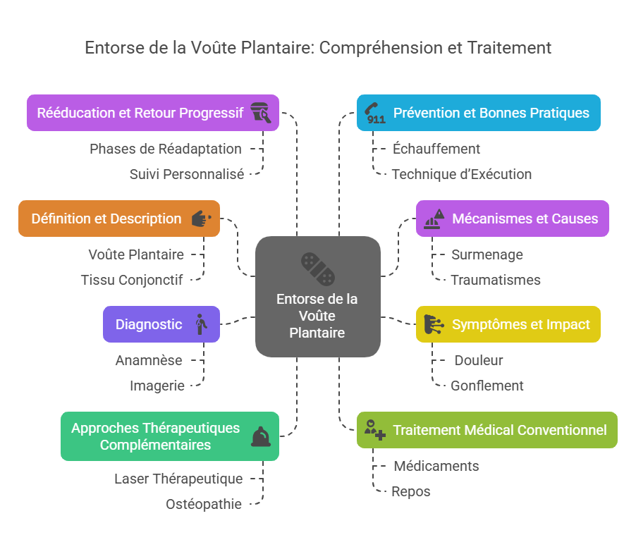 Entorse de la Voûte Plantaire Blessures Sportives