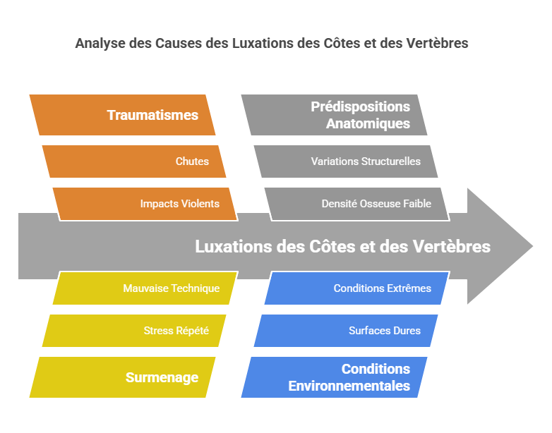Déplacements ou Luxations des Côtes et des Vertèbres Blessures Sportives