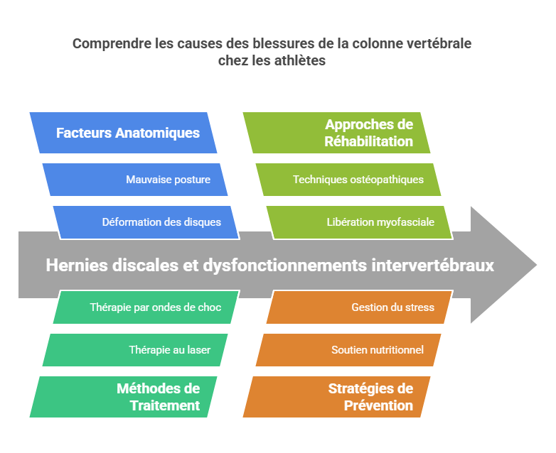 Hernies Discales et Dysfonctionnements Intervertébraux Blessures Sportives