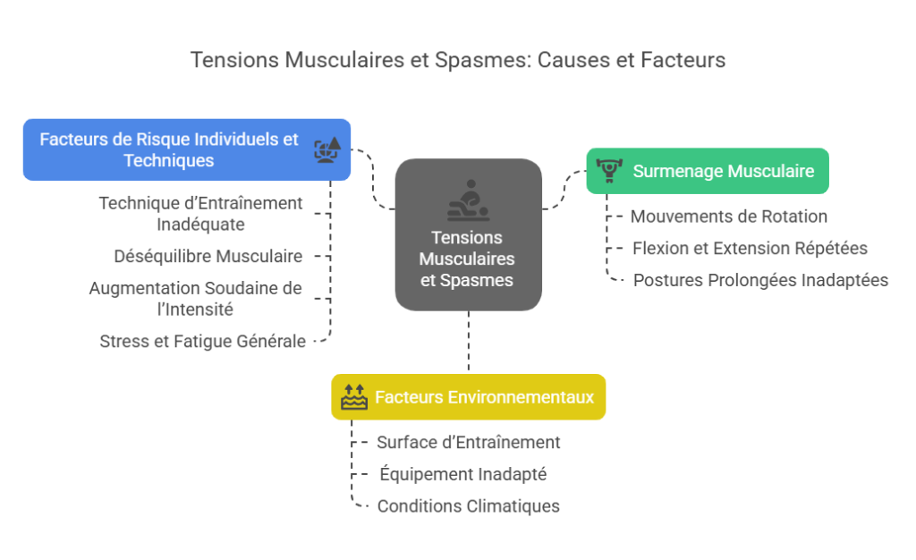 Tensions Musculaires et Spasmes Blessures Sportives