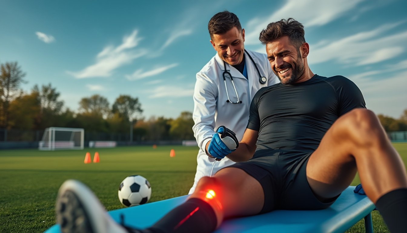 Thérapie au laser : une approche moderne pour soulager la douleur sportive Blessures Sportives
