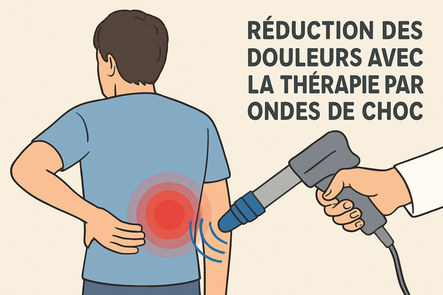 La shockwave pour traiter les blessures dues aux efforts répétés Blessures Sportives