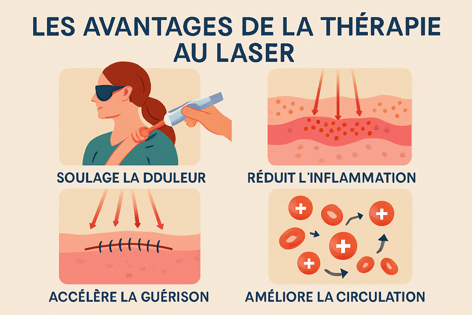 La thérapie au laser pour le traitement des blessures dues au surmenage Blessures Sportives