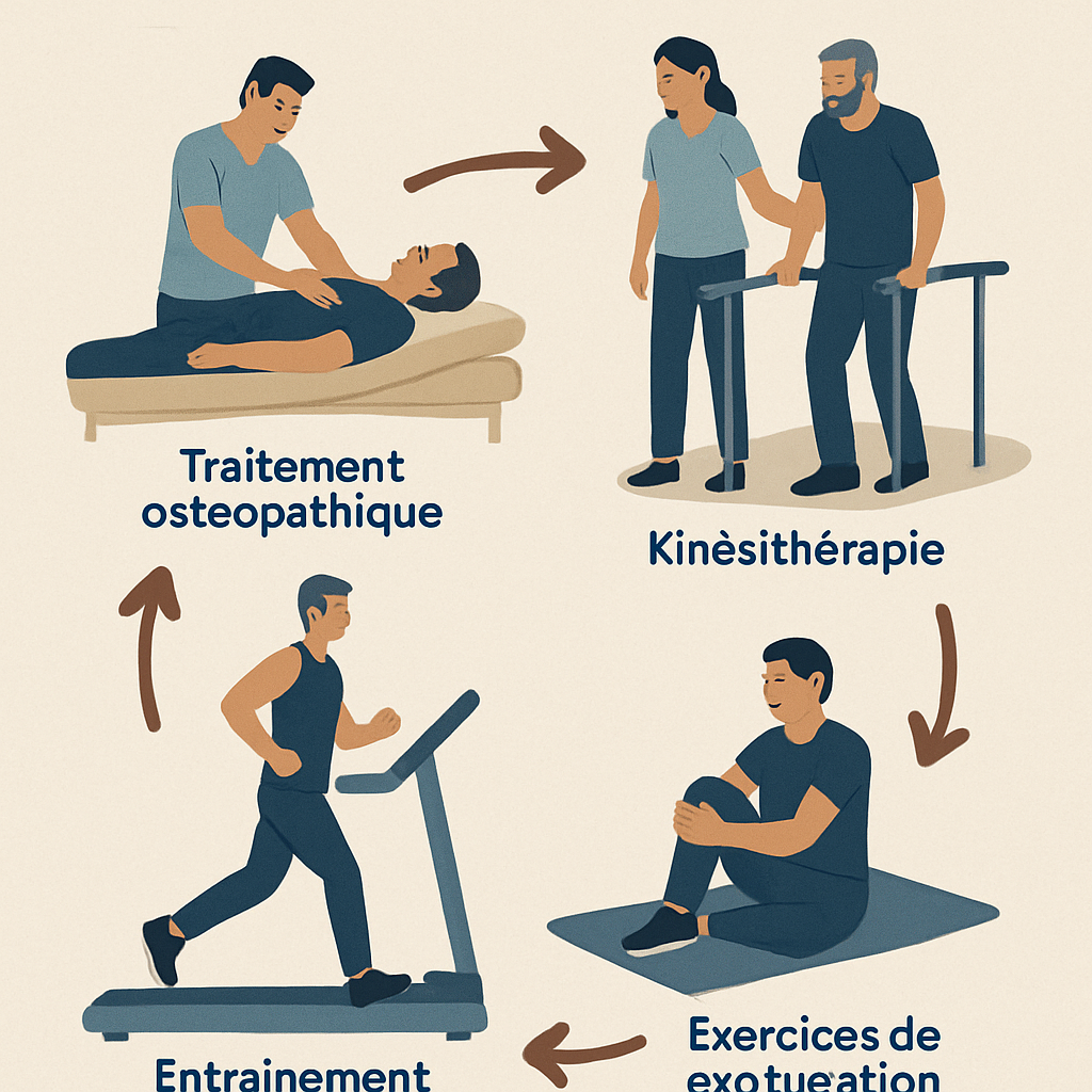 L’ostéopathie dans la prise en charge des douleurs sportives chroniques Blessures Sportives