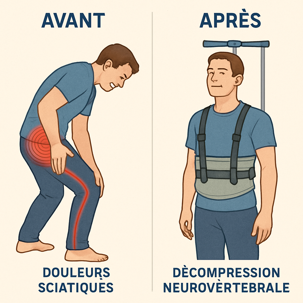 découvrez comment la décompression neurovertébrale peut soulager efficacement les douleurs sciatiques. informations sur la méthode, ses bénéfices et ce à quoi s’attendre lors du traitement.