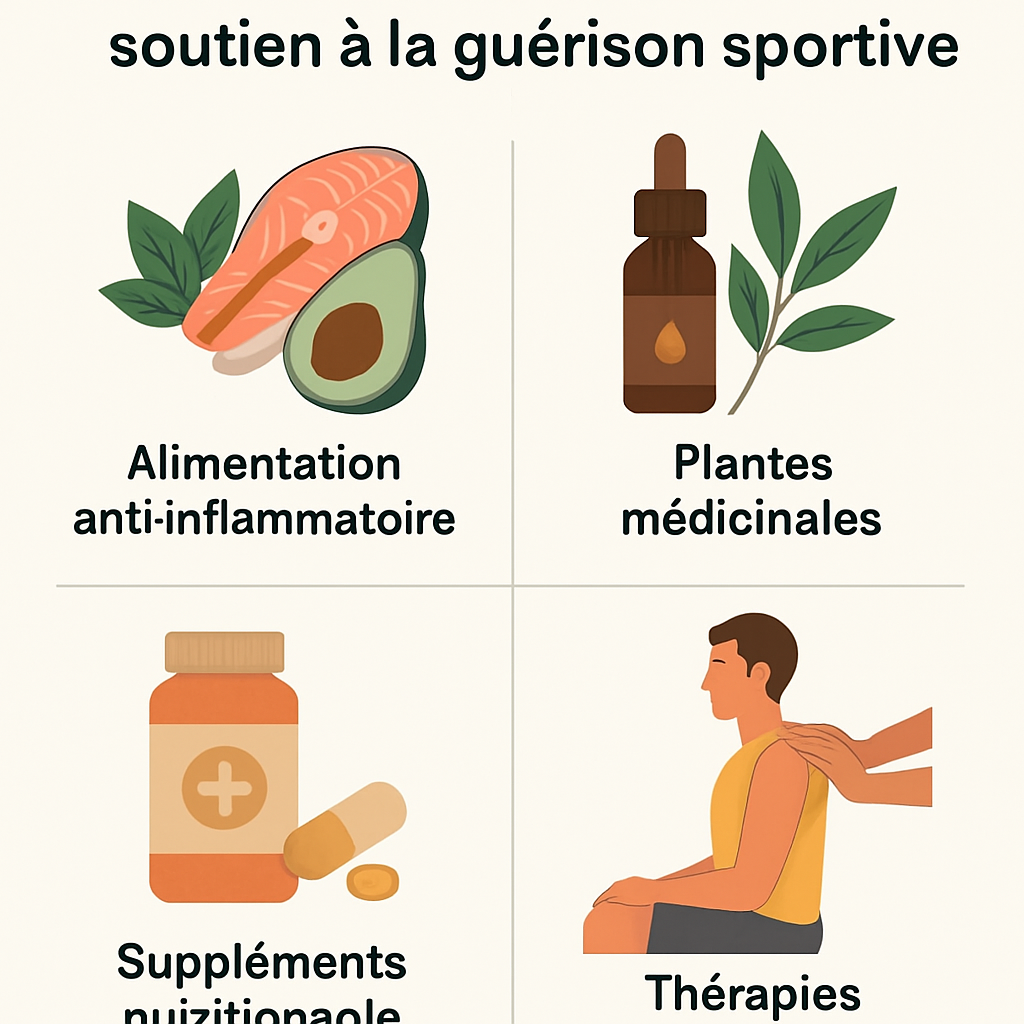 Naturopathie et compléments à base de plantes pour accélérer la guérison Blessures Sportives