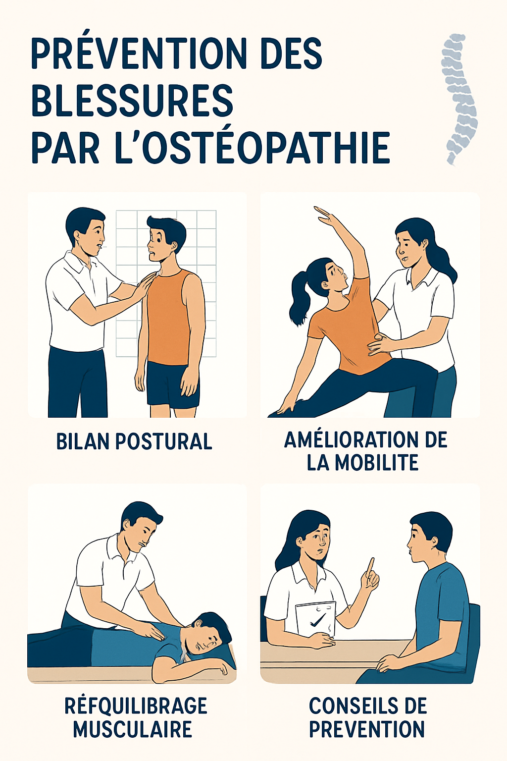 Protocole ostéopathique pour les blessures des tissus mous Blessures Sportives
